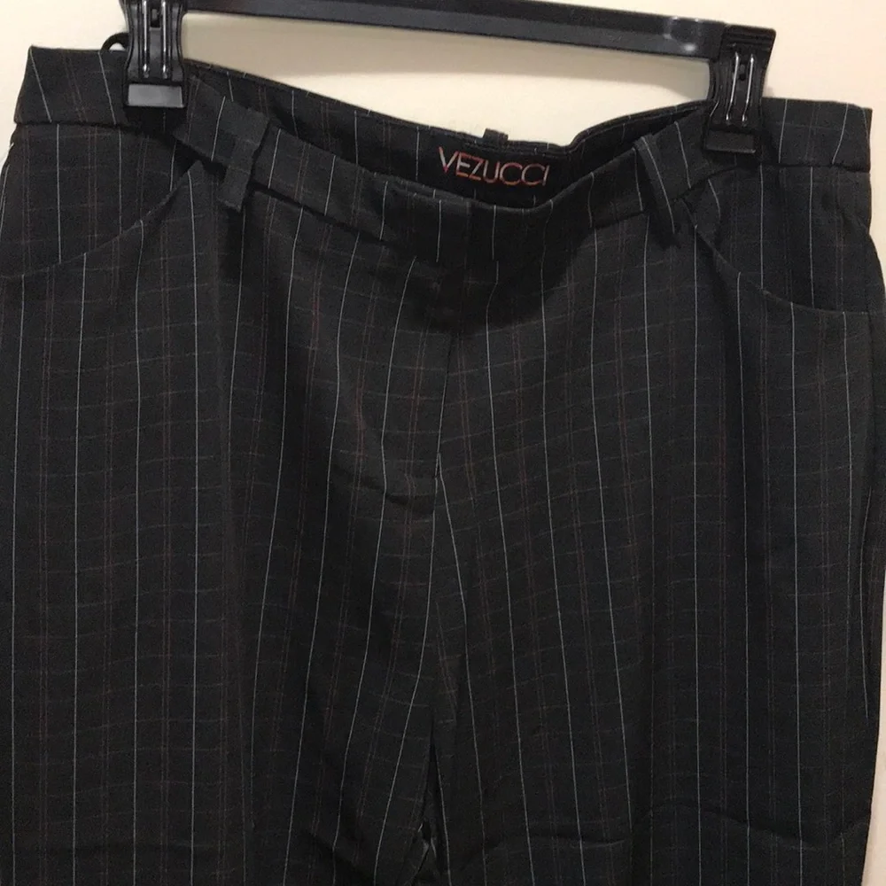 Y2k Vezucci plaid & black modern bell bottom high rise flare new
